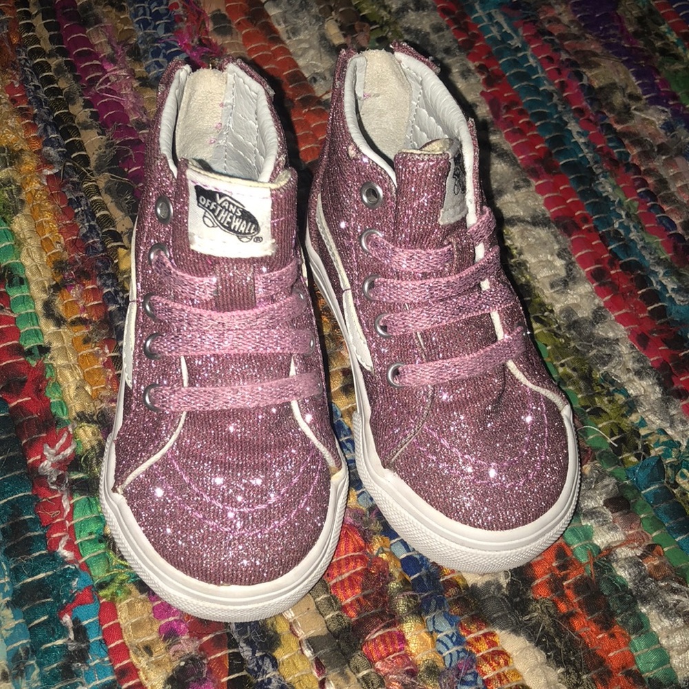 pink sparkly vans